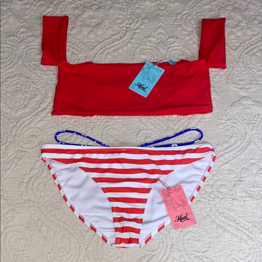 NWT Heat 2 Piece Swimsuit